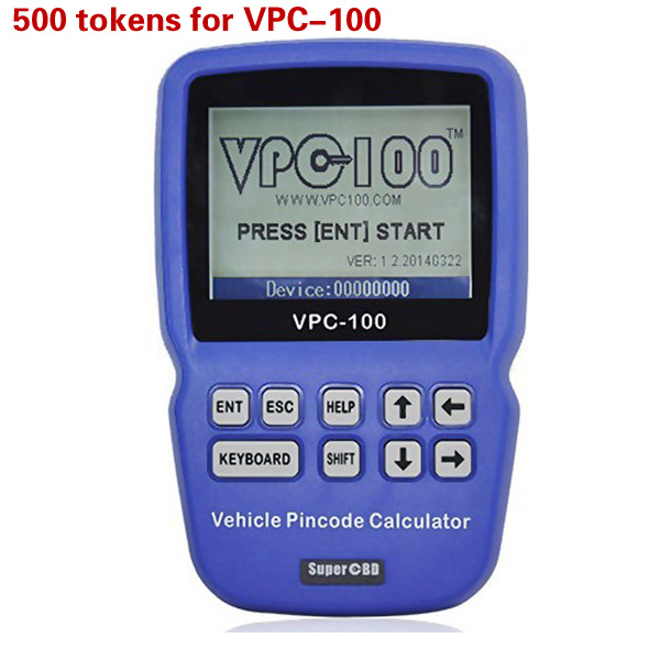 images of 500 Tokens for VPC-100 Hand-Held Vehicle Pin Code Calculator