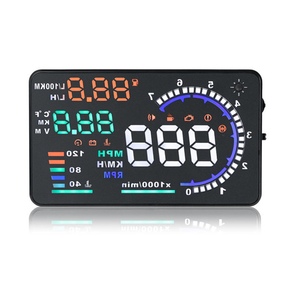 images of 5.5" Large Screen Car HUD Head Up Display With OBD2 Interface Plug & Play A8 Ship from US