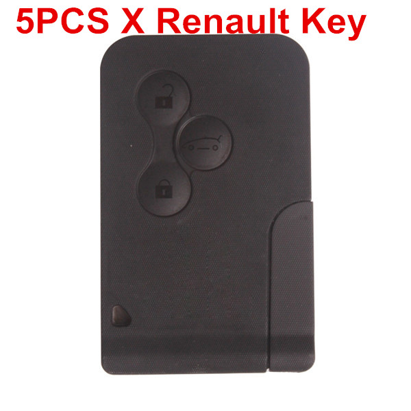 images of 5pcs Renault 3 Button Smart Key 433MHZ