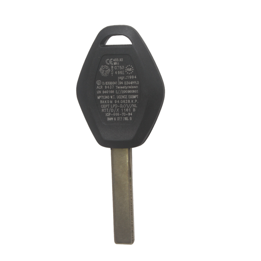 images of Key Shell 3 Button 2 Track (Back Side with the Words 433.92MHZ) For Bmw 5pcs/lot