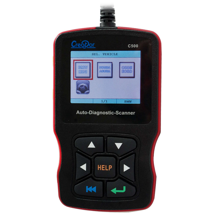 images of Newest Creator C500 Auto Diagnostic Scanner for OBDII / EOBD / BMW/ Honda/ Acura