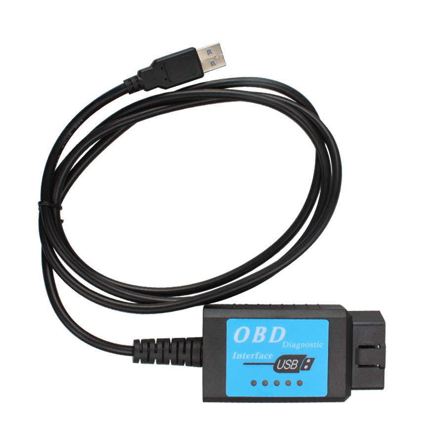 images of USB ELM327 V1.4 Plastic OBDII EOBD CANBUS Scanner with FT232RL Chip Software V2.1