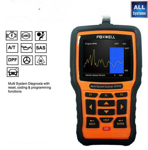 images of Foxwell NT510 Multi-System Scanner Support Multi-Languages