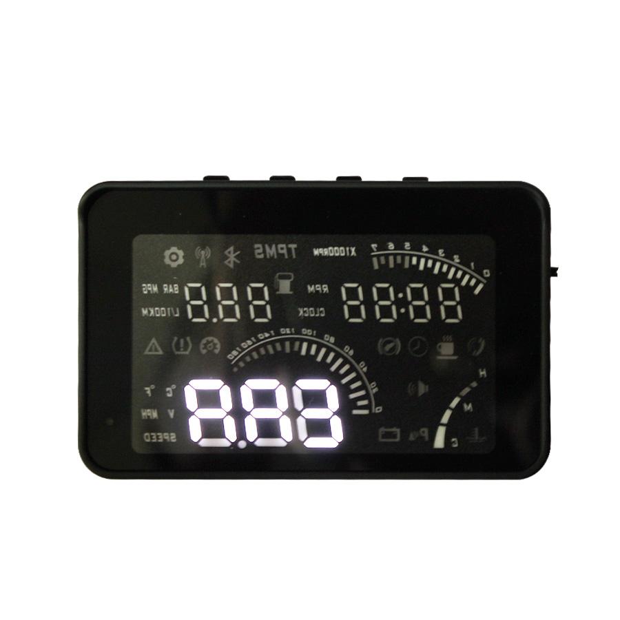 images of 4 " Smart Voice HEAD UP DISPLAY With OBD2 Interface KM/h & MPH Speeding Warning W03 (with OBD line)