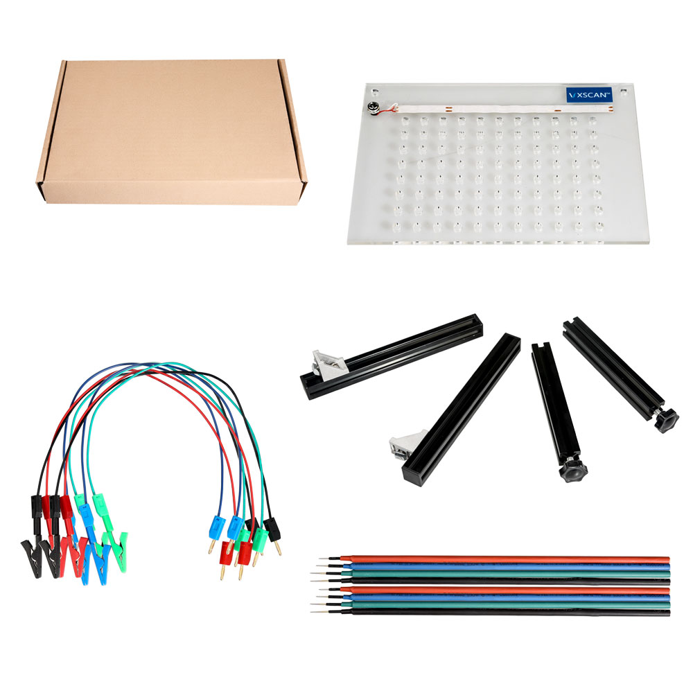 images of High Quality and Simple LED BDM Frame with Mesh and 8 Probe Pens for FGTECH BDM100 KESS KTAG K-TAG ECU Programmer Tool