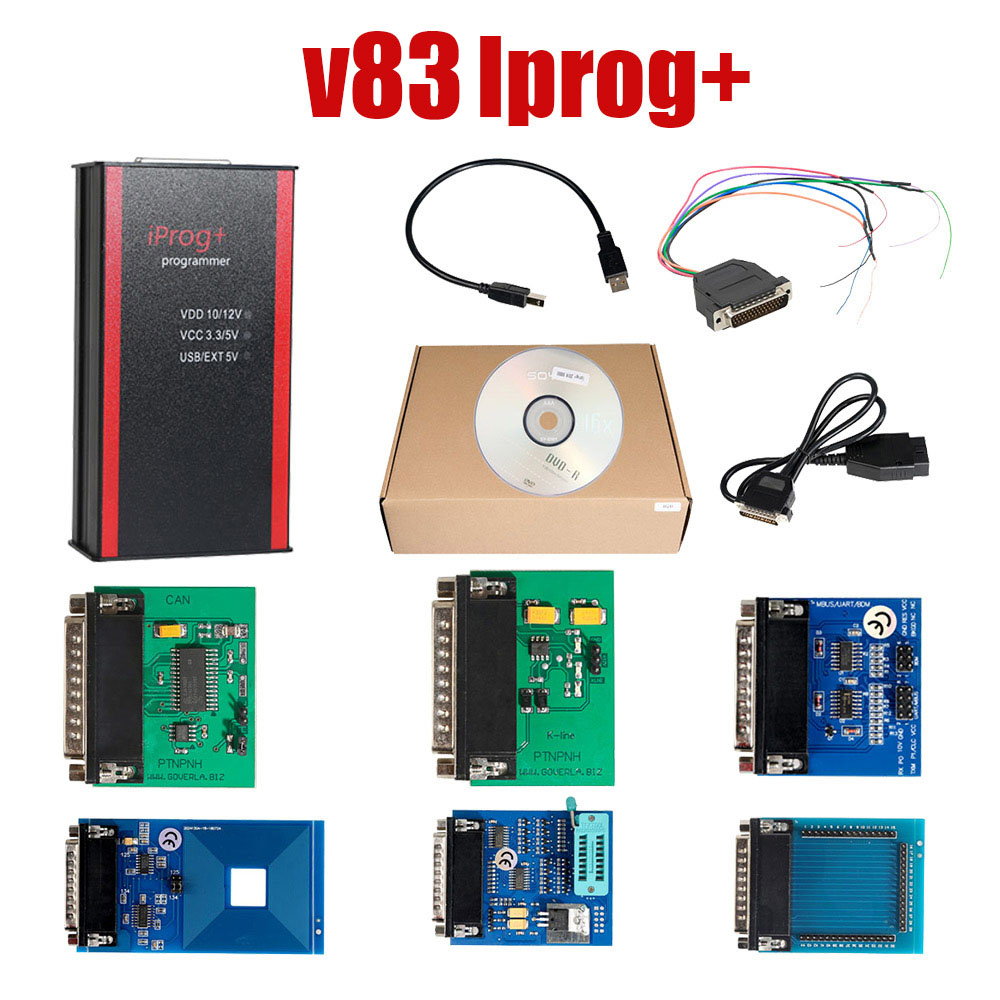 images of V83 Iprog+ Iprog Pro Programmer Support IMMO + Mileage Correction + Airbag Reset Replace Carprog Digiprog III Tango