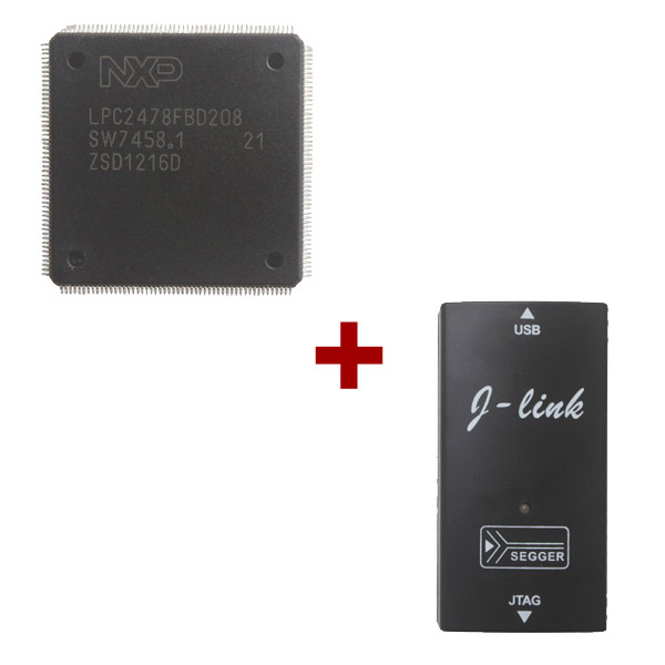 images of J-Link JLINK V8+ ARM USB-JTAG Adapter Emulator Plus KESS V2/KTAG CPU Repair Chip