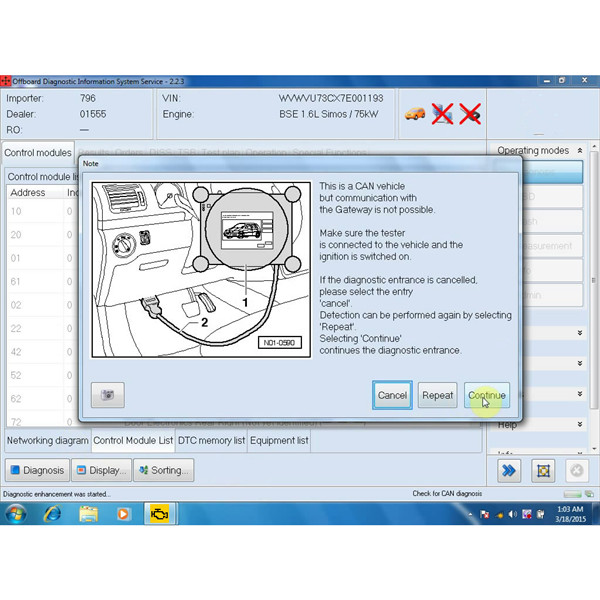 images of Latest VAS5054A Software for Import VW Audi ODIS2.23/Faw-VW's ODIS 2.23 /Shanghai VW Skoda ODIS 2.22