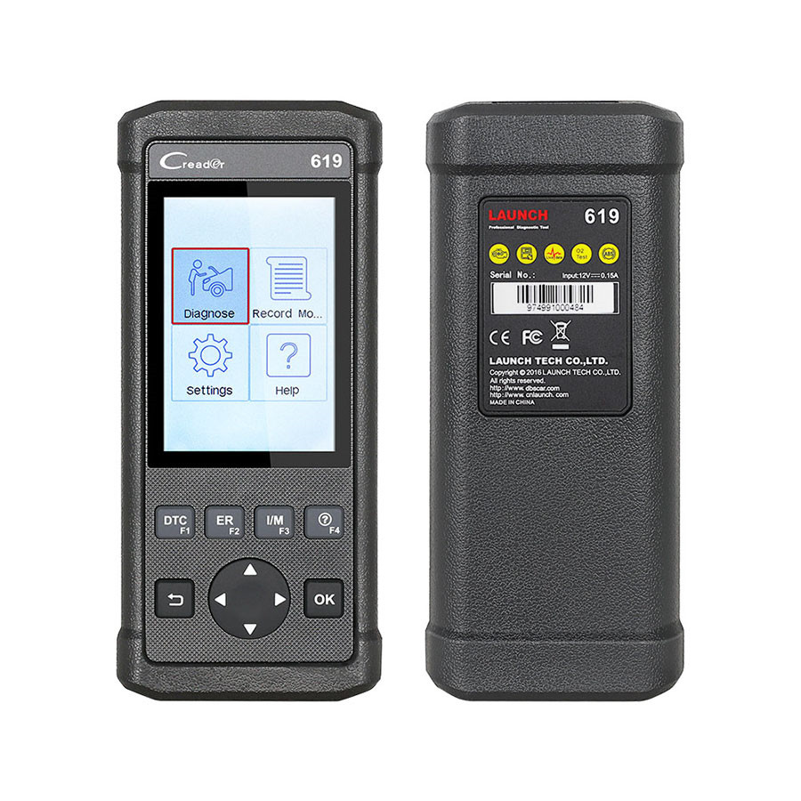 images of Newest Launch Creader 619 Code Reader Full OBD2/EOBD Functions Support Data Record and Replay Diagnostic Scanner