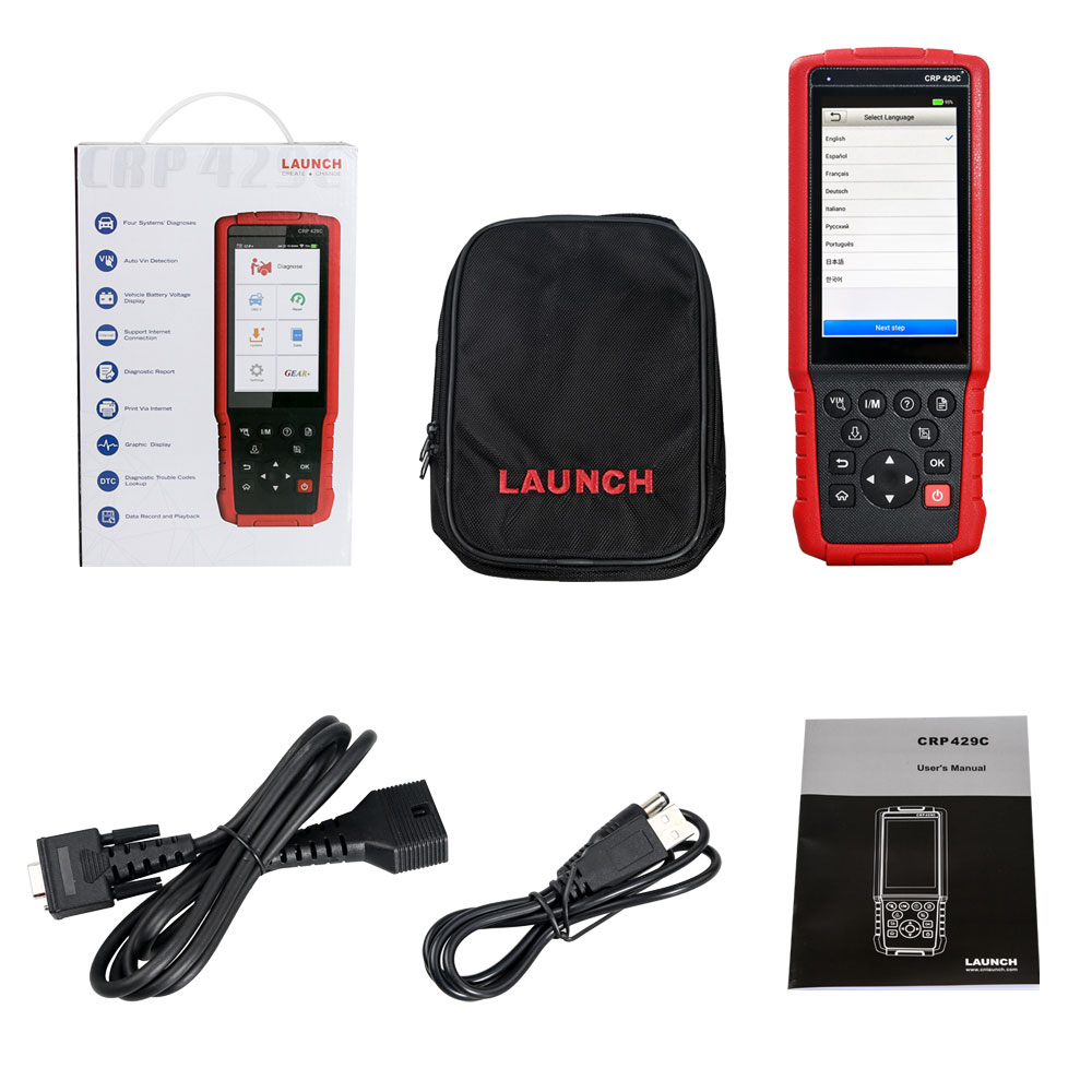images of LAUNCH X431 CRP429C Auto Diagnostic Tool for Engine/ABS/SRS/AT+11 Service CRP 429C OBD2 Code Scanner Better than CRP129