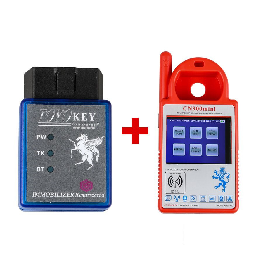 images of Mini CN900 Transponder Key Programmer Plus TOYO Key OBD II Key Pro for 4C 46 4D 48 G H Chips With 24 Tokens
