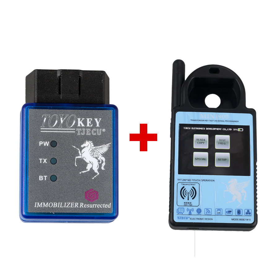 images of Mini ND900 Transponder Key Programmer Plus Toyo Key OBD II Key Pro Support 4C 4D 46 G H Chips