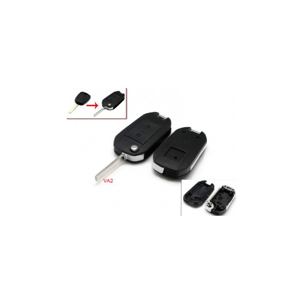 images of Modified Flip Remote Key Shell 2 Button VA2 for Citroen 5pcs/lot