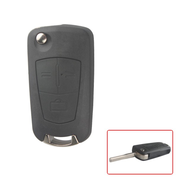 images of Modified Flip Remote Key Shell 3 Button (HU43) for Opel 5pcs/lot