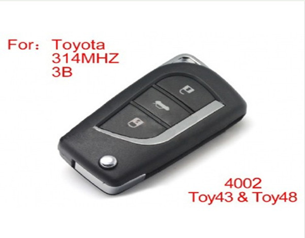 images of Modified Remote key 3buttons 314MHZ (not including the chip) For Toyota
