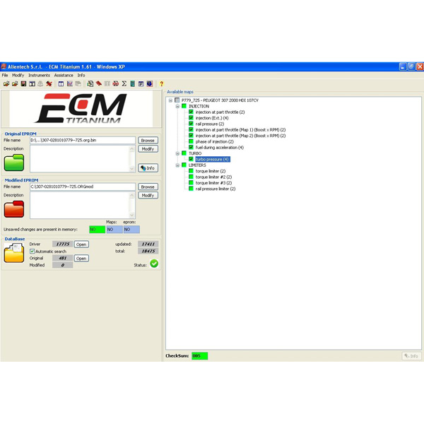 images of New Version ECM TITANIUM V1.61 with 18475 Driver