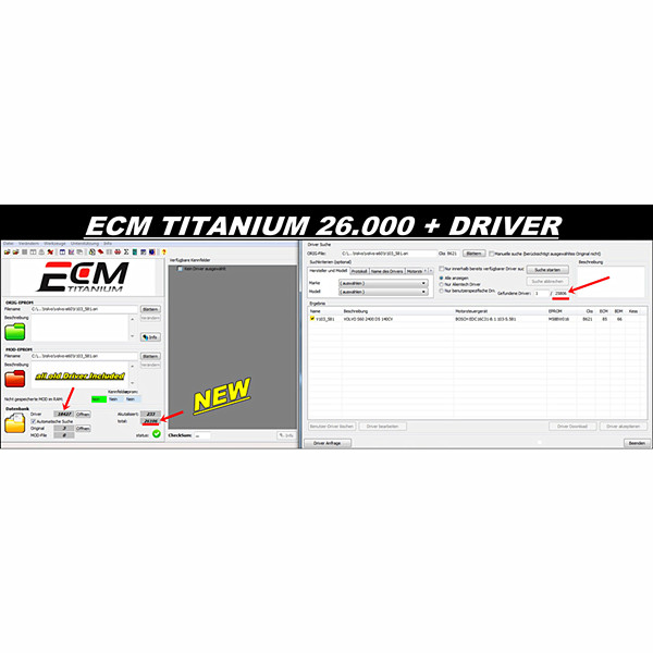 images of New Version ECM TITANIUM 1.61 With 18259+ Driver