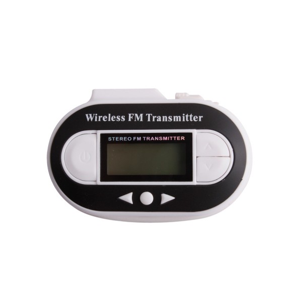 images of New Wireless FM Transmitter + Car Charger for MP3 iPod Player White
