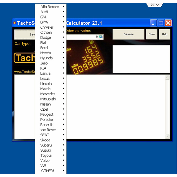 images of Newest Tachosoft Mileage Calculator V23.1