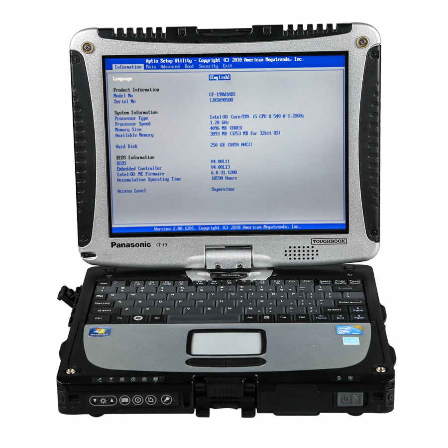 images of Second Hand Panasonic CF19 I5 4GB Laptop for Porsche Piwis Tester II (No HDD included)