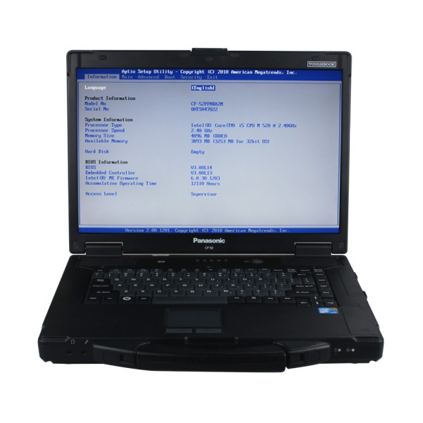 images of Second Hand Panasonic CF52 Laptop for Porsche PIWS2 Tester II (No HDD included)