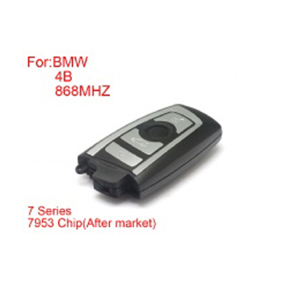 images of Remote Key 4 Buttons 868mhz 7953 Chips Silver Side for BMW CAS4 F Platform 7 Series