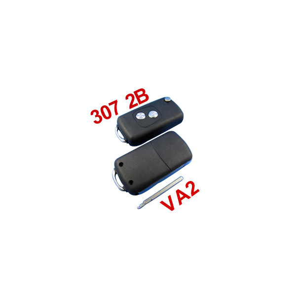 images of Remote Key Shell 2 Button VA2 (307 without Groove) for Citroen 10pcs/lot