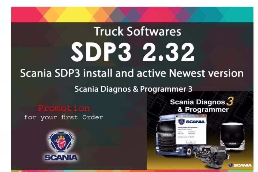 images of Newest Scania VCI & VCI2 SDP3 V2.32 Software for Trucks/Buses Without USB Dongle