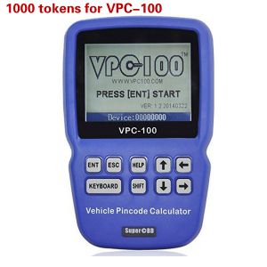 1000 Tokens for VPC-100 Hand-Held Vehicle Pin Code Calculator