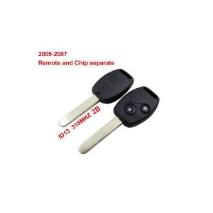 Remote Key 2 Button and Chip Separate ID:13 (315MHZ) For 2005-2007 Hond Fit ACCORD FIT CIVIC ODYSSEY