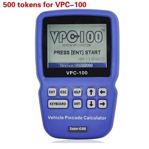 500 Tokens for VPC-100 Hand-Held Vehicle Pin Code Calculator