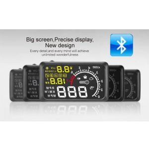 Bluetooth Version 5.5" X3 Large Screen Car HUD Head Up Display With Built-in ELM327 Module
