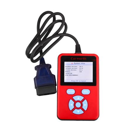 Carworth C100-A 12V/24V Gasoline/Diesel Universal OBDII Scanner Tools Support Trouble Shooting All Electrical Control Systems