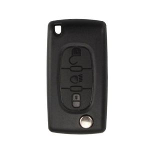 Remote Key Shell 3 Button (Light Button Without Battery Location) For Citroen Flip 5pcs/lot