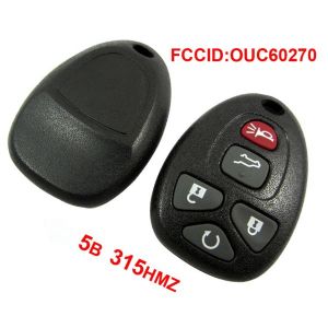 5 Button 315MHZ Remote Key for GM