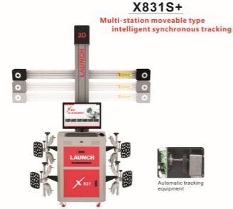 Original LAUNCH X831S+ X831Plus 3D 4-Post Car Alignment Lifts Platform Supports multi-language UNICODE