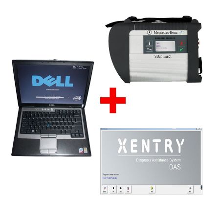 2018.12V MB SD Connect Compact 4 Star Diagnosis Plus Dell D630 Laptop 4GB Memory Software Installed Ready to Use