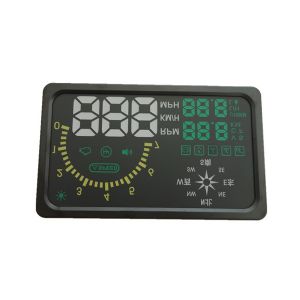 New 6" LED OBD-II HUD Head Up Display Over Speeding Warning/Speed/Km rpm/Shift Light/Temperature Indicator I6 With Compass