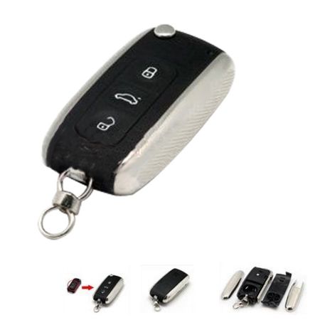 Modified Remote Key Shell 3 Button For New Porsche Cayenne