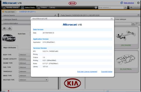 2018.03V Microcat Live EPC for KIA V6 Part Catalog