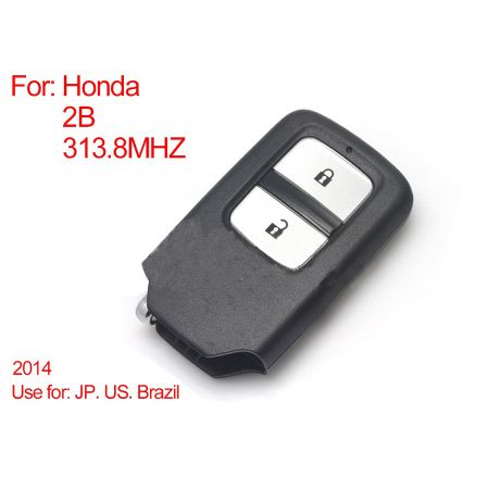 Remote Control Key 2Buttons 313.8MHZ (Blue) for Honda Intelligent