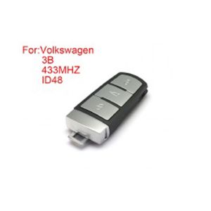 Smart Remote Key 3 Buttons 433MHZ.ID48 for Volkswagen Magotan CC (After market)