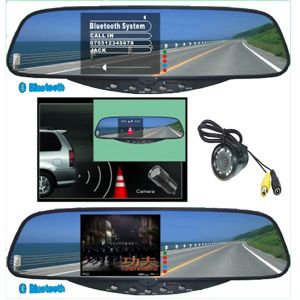 3.5"TFT Bluetooth Handsfree Kits--Bluetooth Stereo Hands-Free Rearview Mirror