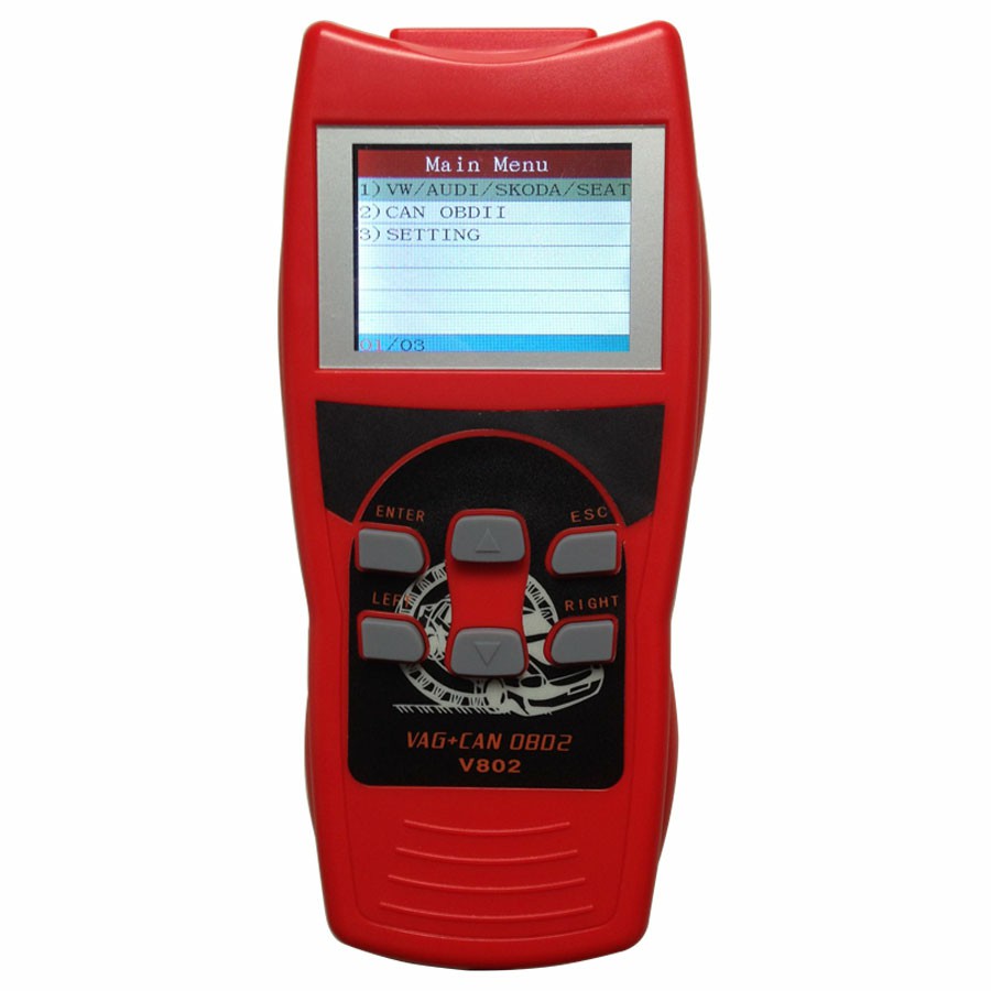 images of V-Scan VAG+CAN OBDII V802 Professional Car Diagnostic Tool with Colorful LCD Display