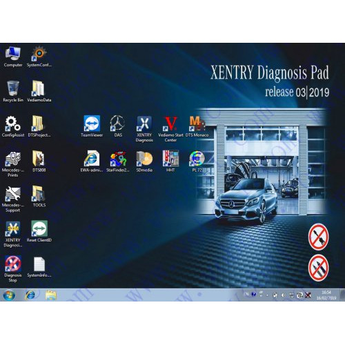 images of V2019.03 MB SD Connect C4/C5 Software Win7 256GB SSD DELL D630 Format Open Shell XDOS