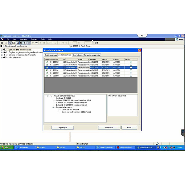 images of VOLVO Intermediate Storage File ENCRYPTOR/DECRYPTOR (EDITOR) Works with VOLVO Vocom