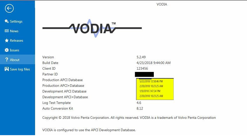 images of 2018 Volvo Vodia Penta VODIA 5.2.49 Last Version