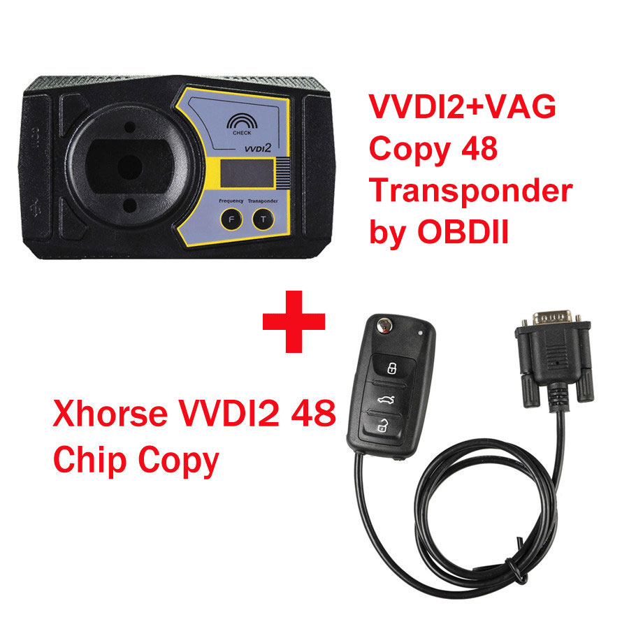 images of Xhorse VVDI2 Key Programmer Full Version with VAG Copy 48 Transponder by OBDII Plus 48 Data Collector