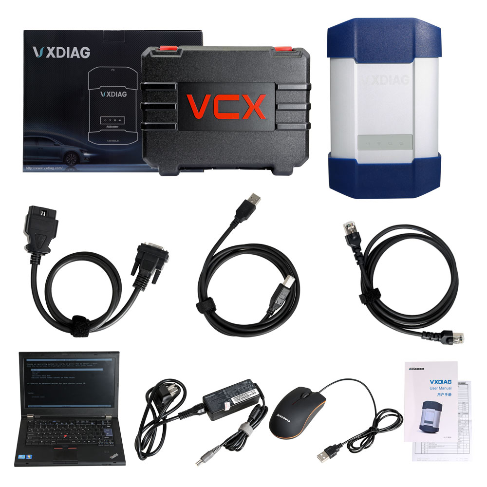 images of VXDIAG Multi Diagnostic Tool for Full Brands HONDA/GM/VW/FORD/MAZDA/TOYOTA/PIWIS/Subaru/VOLVO/ BMW/BENZ with 1TB HDD &  Lenovo T420