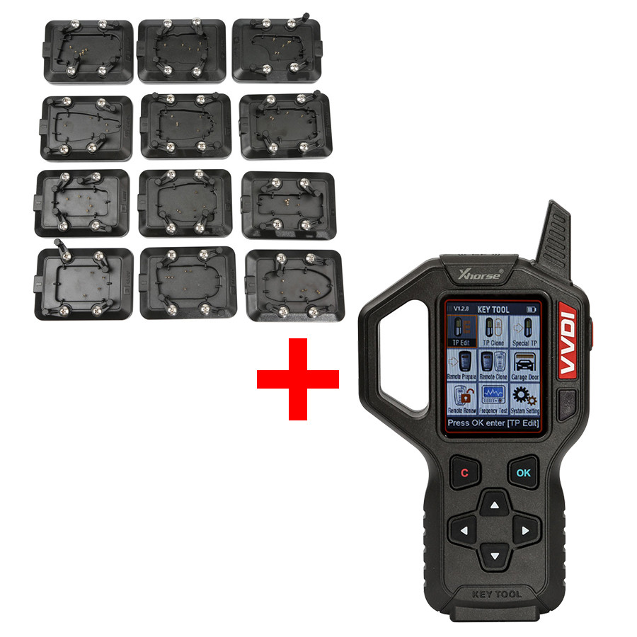 images of Original V2.4.1 Xhorse VVDI Key Tool Remote Key Programmer American Version With Full Set 12pcs EEPROM Adapter Free Shipping